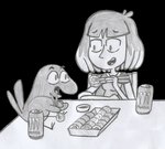 Rating: s
ID: 2623532
Date: 2021-02-20 19:15:53 -0500
Status: active
Score: 10
2018 alpha_channel avian bird cloak clothing corvid corvus_(genus) date duo eating female feral food furniture graphite_(artwork) hilda_(series) human kaisa_(hilda) looking_at_another mammal monochrome monster_energy oscine passerine raven seab simple_background sitting sketch sushi table the_great_raven_(hilda) traditional_media_(artwork) transparent_background post #2623532