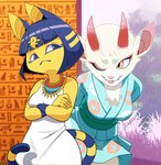 Rating: s
ID: 5074297
Date: 2024-09-25 17:28:12 -0400
Status: active
Score: 42
2_horns absurd_res animal_crossing ankha_(animal_crossing) anthro asian_clothing blue_eyes blue_hair breasts chest_tuft clothed clothed_anthro clothed_female clothing crossed_arms cute_fangs deer domestic_cat drawligator duo east_asian_clothing egyptian egyptian_clothing fangs felid feline felis female fingers fur hair hi_res hieroglyphics horn japanese_clothing mammal markings nintendo one_eye_closed orange_eyes pink_inner_ear pink_nose red_horn ring_(marking) ringed_tail shino_(animal_crossing) small_breasts striped_markings striped_tail stripes tail tail_markings teeth tongue tongue_out tuft uraeus usekh white_body white_fur yellow_body yellow_fur yellow_inner_ear post #5074297