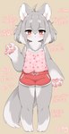 Rating: s
ID: 3250327
Date: 2022-03-30 09:41:14 -0400
Status: active
Score: 63
2022 3_toes 4_fingers ahoge anthro barefoot big_hands biped blush bottomwear canid canine canis chest_tuft chisa_(nuk_sun) clothed clothing digital_media_(artwork) eyebrow_through_hair eyebrows feet female female_anthro fingers flat_chested fluffy full-length_portrait fur gesture grey_body grey_fur grey_hair hair japanese_text kemono looking_at_viewer mammal multicolored_body multicolored_fur multicolored_hair multicolored_tail nuk_sun pawpads paws portrait red_eyes shirt short_hair shorts simple_background solo standing tail tank_top text thick_arms thick_calves thick_eyebrows toes topwear translated translucent translucent_hair tuft two_tone_body two_tone_fur two_tone_tail waving waving_at_viewer white_body white_fur white_hair wolf young young_anthro young_female post #3250327