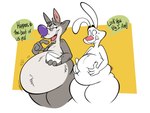 Rating: s
ID: 3585858
Date: 2022-09-24 15:02:37 -0400
Status: active
Score: 49
2022 4:3 anthro belly big_belly blush blush_lines bowl buckteeth canid canine canis chip_the_wolf clenched_teeth container cookie_crisp cutlery dialogue duo fangs fur general_mills grey_body grey_fur half-closed_eyes hand_on_belly holding_bowl holding_container holding_object inner_ear_fluff kitchen_utensils lagomorph leporid looking_at_another looking_down looking_down_at_stomach male mammal mascot narrowed_eyes nude obese open_mouth overweight overweight_anthro overweight_male rabbit red_nose remmyfox slightly_chubby slightly_chubby_anthro slightly_chubby_male speech_bubble spoon standing teeth text thick_thighs tongue tools trix trix_rabbit tuft white_body white_fur wide_eyed wolf post #3585858
