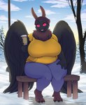 Rating: s
ID: 5369953
Date: 2025-02-13 07:58:49 -0500
Status: active
Score: 77
2025 antennae_(anatomy) anthro arthropod barefoot bench big_breasts biped black_body black_fur breasts brown_body brown_fur claws detailed_background digital_media_(artwork) feet female female_anthro fur hi_res huge_breasts insect iriedono lepidopteran looking_at_viewer moth mothman non-mammal_breasts outside overweight overweight_anthro overweight_female red_eyes sitting smile smiling_at_viewer solo thick_thighs toe_claws voluptuous_anthro voluptuous_female wide_hips wings post #5369953