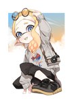 Rating: s
ID: 4272737
Date: 2023-09-04 14:14:51 -0400
Status: active
Score: 25
:d adjusting_eyewear animal_humanoid asymmetrical_hair bangs black_bottomwear black_clothing black_footwear black_pants blonde_hair blue_eyes blush bottomwear camera capri_pants cephalopod cephalopod_humanoid clothing cloud crouching eyewear eyewear_on_head fangs female footwear forehead full-length_portrait glasses gradient_hair gradient_sky grey_clothing grey_sweater grey_topwear hair hi_res humanoid humanoid_pointy_ears ika_esu inkling inkling_girl long_sleeves looking_at_viewer marine marine_humanoid medium_hair mollusk mollusk_humanoid multicolored_hair nintendo open-mouth_smile open_mouth orange_hair pants parted_bangs pointy_ears portrait print_clothing print_sweater print_topwear pseudo_hair raised_arm round_eyewear shoes short_eyebrows simple_background sky smile solo splatoon sweater teeth tentacle_hair tentacles tongue topwear white_background yellow_tongue young post #4272737