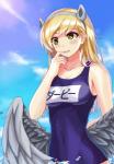Rating: s
ID: 1617846
Date: 2018-08-04 15:31:17 -0400
Status: active
Score: 19
2018 5_fingers alternate_species animal_humanoid blonde_hair blush brave-rz95 breasts clothed clothing cloud derp_eyes derpy_hooves_(mlp) eyebrows eyelashes fake_ears fake_equine_ears feathered_wings feathers female fingers friendship_is_magic grey_body grey_feathers hair hasbro hi_res humanoid humanoidized japanese_text light long_hair my_little_pony navel one-piece_swimsuit outside portrait school_swimsuit sky solo standing sunlight swimwear teeth text text_on_clothing text_on_swimwear three-quarter_portrait water wet winged_humanoid wings yellow_eyes post #1617846