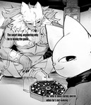 Rating: s
ID: 5532444
Date: 2025-04-26 18:49:50 -0400
Status: active
Score: 62
2025 4_fingers anthro ashdistic beard black_sclera bracelet claws duo english_description english_text facial_hair felid feline fingers greyscale hair hi_res humor jewelry jietong_(nine_sols) lear_(nine_sols) looking_back male mammal meme monochrome nine_sols red_candle_games sitting smug solarian tabletop_game text young young_anthro young_male post #5532444