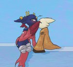 Rating: s
ID: 5550285
Date: 2025-05-05 07:48:51 -0400
Status: active
Score: 10
alexleviafan anthro avian bandage black_eyes blue_body blue_fur blush clothed clothing digital_media_(artwork) domestic_cat duo ear_piercing european_mythology eyelashes eyes_closed feathered_wings feathers felid feline felis female forehead_gem fur gem goumang_(nine_sols) greek_mythology halo harpy kissing kissing_sound_effect looking_away male male/female mammal mythological_avian mythological_creature mythology nine_sols obscured_kiss piercing red_candle_games robe simple_background solarian white_body white_fur wings yi_(nine_sols) post #5550285