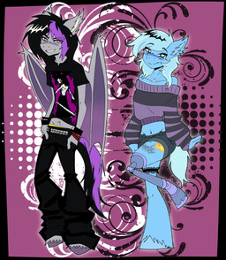 Rating: s
ID: 5703411
Date: 2025-07-12 08:11:55 -0400
Status: active
Score: 4
alternative_fashion anthro bat_pony belt clothing cordial_hearth duo equid equine femboy hasbro hi_res horse male mammal my_little_pony nightfall_harmony pony prosthetic scene_(fashion) shirt studded_belt studs sweater topwear witchpanda post #5703411