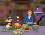 Rating: s
ID: 4439369
Date: 2023-11-27 10:52:39 -0500
Status: active
Score: 4
2016 aliasing blonde_hair blue_clothing blue_mask bread_roll brown_clothing butter butter_knife clothing collar cosplay cranberry_sauce crow_t._robot ctdsnark cutlery dairy_products digital_media_(artwork) female food fork gpc_(mst3k) gravy group hair holidays human kitchen_knife kitchen_utensils knife machine male mammal meat mike_nelson mystery_science_theater_3000 open_mouth pilgrim plate robot tom_servo tools turkey_meat post #4439369