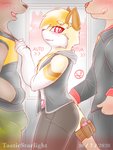Rating: s
ID: 2670656
Date: 2021-03-27 00:55:28 -0400
Status: active
Score: 81
2020 3:4 accessory anthro artist_name background_character bag bite biting_lip biting_own_lip blonde_hair blush bottomwear brown_body brown_fur bulge butt clothing condom dated digital_media_(artwork) domestic_cat electronics eyebrow_through_hair eyebrows felid feline felis fur furgonomics group hair hand_in_pocket hand_on_butt headphones heart_symbol hi_res hoodie inside_train jewelry licking licking_lips licking_own_lips looking_at_another looking_back looking_back_at_another male male/male mammal necklace necklace_pull no_smoking open_mouth orange_body orange_fur pants pockets public public_use red_eyes self_bite sexual_barrier_device shaded smile suit tail tail_accessory tail_bag talia_(tasticstarlight) tan_body tan_fur tasticstarlight teasing teeth text tongue tongue_out topwear train translucent translucent_hair vehicle whisker_spots post #2670656