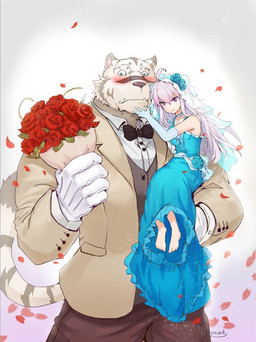 2017 anthro blue_eyes blue_rose blush clothed clothing feline flower fur grimoire_of_zero hair human kemono looking_at_viewer male mammal mercenary_(character) petals plant purple_eyes raymond158 rose simple_background stripes tiger wedding white_fur white_tiger zero_(character)
Rating: Safe
Score: 2
User: Lindbrum
Date: June 27, 2017 2017 anthro blue_eyes blue_rose blush clothed clothing feline flower fur grimoire_of_zero hair human kemono looking_at_viewer male mammal mercenary_(character) petals plant purple_eyes raymond158 rose simple_background stripes tiger wedding white_fur white_tiger zero_(character)
Rating: Safe
Score: 2
User: Lindbrum
Date: June 27, 2017