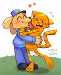 Rating: s
ID: 5572254
Date: 2025-05-14 17:37:40 -0400
Status: active
Score: 29
anthro blush blush_lines bodily_fluids canid canine canis clothing dog_man_(character) dog_man_(series) domestic_cat domestic_dog duo eyes_closed fangs felid feline felis footwear fur grass heart_symbol hi_res hug licking male male/male mammal mofu_guys one_eye_closed petey_the_cat plant police police_badge police_hat police_uniform shoes simple_background standing striped_body striped_fur stripes sweat sweatdrop tail teeth tongue tongue_out uniform whiskers post #5572254