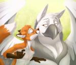Rating: s
ID: 2028143
Date: 2019-10-19 13:29:51 -0400
Status: active
Score: 80
2019 anthro avian beak biped brown_body brown_fur canid canine cheek_tuft digital_drawing_(artwork) digital_media_(artwork) duo eyebrows eyes_closed facial_tuft feathered_wings feathers feral finn_(notafrozendog) fox fur gryphon kissing looking_at_another male mammal mythological_avian mythological_creature mythology nude orange_body orange_eyes orange_fur paloma-paloma smile standing tuft white_body white_feathers white_fur wings post #2028143