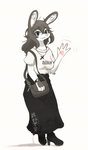 Rating: s
ID: 2398634
Date: 2020-09-05 12:03:59 -0400
Status: active
Score: 4
2020 4_fingers absurd_res anthro bag bottomwear breasts clock clothed clothing cross dogpig28472 dress female fingers fully_clothed gesture hair hi_res lagomorph leporid looking_at_viewer mammal rabbit shirt simple_background skirt smile solo text text_on_bottomwear text_on_clothing text_on_shirt text_on_skirt text_on_topwear topwear watch waving white_background wristwatch post #2398634