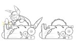 Rating: s
ID: 4648660
Date: 2024-03-10 08:29:04 -0400
Status: active
Score: 32
animated anthro caroo_(character) contraption electricity_symbol gear hammer happy holding_hammer holding_object holding_tool john_sludge1987 kangaroo line_art loop machine macropod male mammal marsupial mechanic restricted_palette self-destruct semi-anthro short_playtime smoke solo stylized surprised_expression tools toony post #4648660