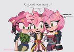 Rating: s
ID: 4873506
Date: 2024-06-23 16:25:13 -0400
Status: active
Score: 74
absurd_res accessory amy_rose anthro black_rose_(sonic) clothing cybernetics cyborg dialogue english_text eulipotyphlan eye_contact female group hair_accessory hairband hedgehog hi_res historiaallen looking_at_another machine mammal netflix open_mouth open_smile rusty_rose sega signature simple_background smile sonic_prime sonic_the_hedgehog_(series) speech_bubble square_crossover text thorn_rose trio post #4873506