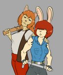Rating: s
ID: 2763960
Date: 2021-05-31 16:25:26 -0400
Status: active
Score: 35
2021 anthro arthur_(series) barbed_bat barbed_wire baseball_bat bat_(object) big_breasts breasts clothed clothed_anthro clothed_female clothing colored delinquent denim denim_clothing domestic_cat duo felid feline felis female fingerless_gloves fletcher_(arthur) fully_clothed fully_clothed_anthro fully_clothed_female gloves hand_on_shoulder handwear holding_melee_weapon holding_object holding_weapon lagomorph lead_pipe leporid looking_at_viewer mammal melee_weapon molly_macdonald pbs pipe rabbit simple_background stupidgnoll topwear vest weapon post #2763960