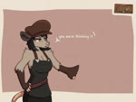 Rating: s
ID: 4882996
Date: 2024-06-27 23:54:29 -0400
Status: active
Score: 82
4:3 american_opossum animated anthro apron belle_vedder_(posspowered) breasts brown_body brown_fur cleavage clone_high clothed clothing domestic_cat duo english_text face_punch felid feline felis female fur green_eyes jacket mammal marsupial necktie posspowered short_playtime sound staring_at_chest text topwear virginia_opossum webm post #4882996