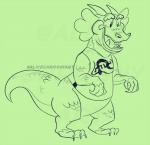 Rating: s
ID: 1580802
Date: 2018-06-23 22:18:43 -0400
Status: active
Score: 5
2018 3_fingers 3_toes alice_chrosny animal_crossing anthro biped bottomless cheek_tuft claws clothed clothing digital_drawing_(artwork) digital_media_(artwork) digitigrade drago_(animal_crossing) dragon facial_tuft featureless_crotch feet fingers green_and_white green_background happy hi_res horn long_tail male monochrome mythological_creature mythological_scalie mythology nintendo open_mouth open_smile overweight overweight_anthro overweight_male pupils scales scalie sharp_teeth shirt side_view simple_background slit_pupils smile snout solo tail tank_top teeth toe_claws toes toony topwear tuft wide_crotch post #1580802