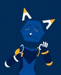 ambiguous_gender anthro disney e621 esix eyes_closed felid hexagon hexagonal_grid hi_res humor just_right lineless lol_comments mammal mascot meme mouth_closed reaction_image redcrystal redraw simple_background solo the_emperor's_new_groove
