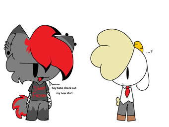 Rating: s
ID: 5449581
Date: 2025-03-22 16:05:26 -0400
Status: active
Score: 6
4:3 ambiguous_gender anthro bandage bandaged_arm between_here_and_a_hard_place bovid canid canine canis caprine chibi clothing duo ear_piercing emo_haircut english_text fluffy fluffy_tail fur gloomdog male_(lore) mammal necktie piercing profanity sheep simple_background tail text v3sterp0nk white_background wolf wool_(fur) post #5449581
