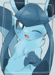 Rating: s
ID: 2923840
Date: 2021-09-12 04:02:40 -0400
Status: active
Score: 46
2021 3_toes black_nose blue_background blue_body blue_eyes blue_fur blue_theme blush bodily_fluids cute_fangs ear_tuft eeveelution fangs feet fur generation_4_pokemon glaceon gloves_(marking) kemono looking_at_viewer markings neck_tuft nervous nintendo one_eye_closed open_mouth paws pokemon pokemon_(species) simple_background simple_nose sitting socono_noa solo sweat sweatdrop teeth toes tuft post #2923840