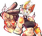 Rating: s
ID: 5563561
Date: 2025-05-11 00:20:43 -0400
Status: active
Score: 22
2025 absurd_res amber_eyes anthro armband armor biceps big_breasts bottomwear breasts canid canine canis clothed clothing collar dog_knight_rpg domestic_dog female ferrosaas fur gauntlets_(weapon) hair halter_top herding_dog hi_res mammal midriff mohawk muscular muscular_female nix_(ceehaz) pastoral_dog pauldron shorts simple_background snap solo spiked_collar spikes tan_body tan_fur toothy_grin welsh_corgi white_hair post #5563561