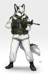 Rating: s
ID: 3179853
Date: 2022-02-16 08:50:10 -0500
Status: active
Score: 130
2021 absurd_res anthro black_clothing black_gloves black_handwear boots bottomwear c7a2 canid canine clothed clothing digital_media_(artwork) elcan_c79 elcan_optical_technologies footwear fox fully_clothed fur gear gloves gun handwear hi_res male mammal pants pgm300 plantigrade ranged_weapon shaded shoes signature simple_background solo uniform weapon white_background white_bottomwear white_clothing white_pants post #3179853