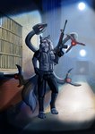 Rating: s
ID: 4409196
Date: 2023-11-11 23:47:38 -0500
Status: active
Score: 3
absurd_res accessory anthro armor arox_(pandora's_war) bulletproof_vest canid canine canis city clothed clothing day detailed_background feral fur gun hi_res holding_gun holding_object holding_ranged_weapon holding_weapon leila_dashira_west male mammal outside pandora's_war paws ranged_weapon rooftop solo tactical_gear tail tem_deker tuft walking weapon wolf post #4409196