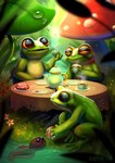 Rating: s
ID: 5648096
Date: 2025-06-17 06:33:22 -0400
Status: active
Score: 0
ambient_arthropod ambient_insect ambiguous_gender amphibian anthro artist_name beady_eyes bloominglynx brown_body brown_pupils food frog fungus grass green_body group hi_res holding_food holding_object mouth_closed mushroom orange_eyes outside plant pupils tadpole text post #5648096
