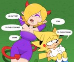 Rating: s
ID: 2896393
Date: 2021-08-25 17:48:12 -0400
Status: active
Score: 50
black_body black_eyes black_fur blonde_hair blush breasts cleavage clothed clothing demon duo english_text eulipotyphlan eyeshadow female food fur generation_1_pokemon grass hair heart_tail hedgehog hi_res horn humanoid light_body light_skin long_tail loveboxf lying makeup male mammal mary_lee_walsh_(sonichu) nintendo on_back pickle_(food) pikachu plant pokemon pokemon_(species) purple_eyeshadow red_body red_fur sega smoking sonic_the_hedgehog sonic_the_hedgehog_(series) sonichu_(character) sonichu_(series) tail text yellow_body yellow_fur post #2896393