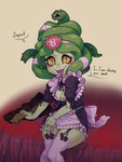 Rating: s
ID: 4915386
Date: 2024-07-12 17:43:52 -0400
Status: active
Score: 54
absolute_territory ahri_el90 bodily_fluids breasts cleavage clothed clothing dusa_(hades) english_text female forked_tongue green_body hades_(game) hi_res humanoid living_hair looking_at_viewer maid_uniform pseudo_hair pupils reptile scalie sitting slit_pupils snake snake_hair solo speech_bubble sweat text thick_thighs tongue uniform yellow_sclera post #4915386