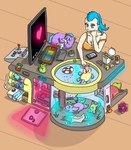 Rating: s
ID: 4107801
Date: 2023-06-13 03:27:16 -0400
Status: active
Score: 12
ambiguous_gender beverage blue_body blue_eyes blue_fur blue_hair carpdime cellphone cookie cube drawing_tablet electronics female feral fluffy_pony fluffy_pony_(species) food fortune_cookie fur furniture green_body green_fur green_hair group hair holding_object holding_plushie humanoid kibble mammal marine monitor phone pink_hair plushie portal_(series) purple_body purple_fur rainbow_computer_keyboard red_body red_fur seafluff smartphone soda table takeout_box valve water weighted_companion_cube yellow_body yellow_fur post #4107801