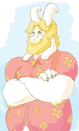 anthro asgore_dreemurr atlantart beard boss_monster caprine facial_hair flower fur goat heterochromia hi_res horn long_ears male mammal plant simple_background solo undertale video_games white_fur
Rating: Safe
Score: 2
User: Nicklo6649
Date: June 19, 2018 anthro asgore_dreemurr atlantart beard boss_monster caprine facial_hair flower fur goat heterochromia hi_res horn long_ears male mammal plant simple_background solo undertale video_games white_fur
Rating: Safe
Score: 2
User: Nicklo6649
Date: June 19, 2018