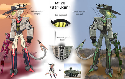 Rating: s
ID: 5685412
Date: 2025-07-04 06:48:08 -0400
Status: active
Score: 10
cable clothing cowboy_hat demon demon_humanoid english_text eyepiece grass gun hat headgear headwear hell hellaverse helluva_boss hi_res humanoid looking_at_viewer machine machine_gun male mantrinrus mechanical_arm mechanical_legs military plant ranged_weapon red_metal rifle robot robot_humanoid sniper sniper_rifle spine striker_(helluva_boss) tail text vehicle weapon wheel yellow_eyes yellow_light post #5685412