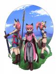 Rating: s
ID: 638547
Date: 2015-04-15 06:28:03 -0400
Status: active
Score: 11
absurd_res anthro armor blue_eyes boots clothing cloud fadingsky fantasy female flat_chested footwear foxia_(fadingsky) furuku_(fadingsky) group hair hi_res kemono long_hair male melee_weapon ponytail red_hair shoes short_hair sword weapon post #638547