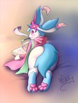 Rating: s
ID: 3746991
Date: 2022-12-12 15:01:22 -0500
Status: active
Score: 32
2022 3:4 3_toes anthro blue_body blue_ears blue_fur blue_hair blue_tail blush butt clothing eeveelution eyebrows feet fur furry_in_a_hurry generation_6_pokemon glitter hair hi_res looking_at_viewer looking_back looking_back_at_viewer male_(lore) nintendo painting pawpads paws pink_clothing pink_nose pokemon pokemon_(species) solo sparkles sparkling_pawpads sylveon tail toes wandy_the_sylveon white_body white_fur post #3746991