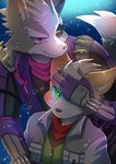 Rating: s
ID: 5614236
Date: 2025-06-01 14:23:44 -0400
Status: active
Score: 27
absurd_res anthro black_nose canid canine canis claws clothing duo eye_patch eyewear finger_claws fingerless_gloves fluffy fluffy_tail fox fox_mccloud fur gloves green_eyes grey_body grey_fur hand_over_eye handwear hi_res intimate jacket kemono kiiko male male/male mammal multicolored_body multicolored_fur nintendo orange_body orange_fur pointy_ears red_eyes rivalry rivals star_fox tail topwear touching_face two_tone_body two_tone_fur white_body white_fur wolf wolf_o'donnell wrist_guards post #5614236