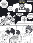 Rating: s
ID: 5164179
Date: 2024-11-06 11:38:10 -0500
Status: active
Score: 1
ambiguous_species anthro black_background bone canid canine chair clothed clothed_male clothing comic crossbones dialogue domestic_cat dress duo electronics eyes_closed felid feline felis female flavio_terracota food fox fully_clothed fully_clothed_male furniture furniture_lamp hair hat headgear headwear hi_res junk_food kepi lagomorph lamp leporid looking_at_another lying lying_on_sofa male mammal mask nose_to_nose on_back on_chair on_sofa page_number plantigrade rabbit romantic romantic_couple simple_background sitting sitting_on_chair skull skull_mask sofa spanish_text speech_bubble table television text translated usuario2 post #5164179