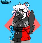 Rating: s
ID: 4288644
Date: 2023-09-12 20:41:03 -0400
Status: active
Score: 15
anthro breasts canid canine canis cleavage clothed clothing domestic_dog female heterochromia hi_res mammal nintendo nintendo_switch solo sweater switch_dog switch_dog_(artist) switch_logo topwear post #4288644