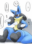 Rating: s
ID: 5624324
Date: 2025-06-06 12:00:37 -0400
Status: active
Score: 30
after_transformation ambiguous_gender anthro black_body blue_body generation_4_pokemon hi_res inanimate_transformation interrobang juutton looking_at_paw loss_of_speech lucario multicolored_body nintendo plushie plushification pokemon pokemon_(species) question_mark red_eyes simple_background sitting sitting_on_ground solo transformation white_background yellow_body post #5624324