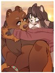 Rating: s
ID: 3873956
Date: 2023-02-15 00:01:08 -0500
Status: active
Score: 22
3:4 anthro bear blais bottomwear bracelet bri_(punkinbuu) brown_body brown_clothing brown_fur brown_hair brown_shirt brown_topwear canid canine chest_tuft claws clothed clothing digital_media_(artwork) duo face_to_face female fingers fur green_eyes hair jewelry looking_at_another looking_at_partner male mammal open_mouth punkinbuu raccoon_dog shirt smile sweater tan_body tan_fur tanuki topwear tuft post #3873956