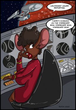 Rating: s
ID: 5656830
Date: 2025-06-20 23:04:58 -0400
Status: active
Score: 5
2022 anthro big_breasts boots breasts brown_body brown_fur brown_hair buckteeth clothed clothing coffeebean_(dutch) cosplay detailed_background digital_media_(artwork) dutch_(artist) english_text female footwear fur hair hi_res lips mammal mouse murid murine nyota_uhura open_mouth planet red_lips rodent shoes solo space spacecraft speech_bubble star star_trek starfleet_uniform teeth text thick_thighs vehicle post #5656830