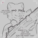 Rating: s
ID: 3854098
Date: 2023-02-04 20:04:11 -0500
Status: active
Score: 46
2022 absurd_res ailurid anthro camera_hud camera_view cheek_tuft dialogue digital_media_(artwork) dot_(themercart) english_text facial_markings facial_tuft female grin gun head_markings hi_res holding_gun holding_object holding_ranged_weapon holding_weapon m249 mammal markings one_eye_closed ranged_weapon recording red_panda smile solo text themercart tuft weapon post #3854098
