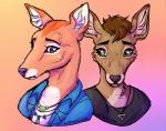 Rating: s
ID: 2165745
Date: 2020-02-29 09:36:55 -0500
Status: active
Score: 36
bojack_horseman brown_body brown_fur brown_hair cervine charlotte_moore clothing daughter_(lore) deer denim denim_clothing denim_jacket denim_topwear duo female freckles fur gradient_background green_eyes hair headshot_portrait hi_res jacket jewelry kittyskeletal mammal mother_(lore) mother_and_child_(lore) mother_and_daughter_(lore) necklace netflix orange_background orange_hair parent_(lore) parent_and_child_(lore) parent_and_daughter_(lore) penny_carson pink_background portrait purple_eyes shirt simple_background tan_body tan_fur topwear post #2165745