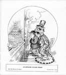 Rating: s
ID: 5575987
Date: 2025-05-16 05:10:07 -0400
Status: active
Score: 0
1913 20th_century ancient_art anthro biped black_and_white black_text bottomwear bowler_hat cake caption charles_bartholomew charles_murphy clothing cold currency_symbol dated dessert dollar_sign duo english_text eye_patch eyewear felid food grate hat headgear headwear hi_res human jacket male mammal minneapolis_journal monochrome name_on_hat necktie pantherine pants paper pastry pattern_bottomwear pattern_clothing pattern_jacket pattern_pants pattern_topwear pie signature steam store_window striped_bottomwear striped_clothing striped_jacket striped_pants striped_topwear stripes symbol tammany_tiger text tiger tongue tongue_out top_hat topwear window post #5575987