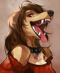 Rating: s
ID: 2775679
Date: 2021-06-08 01:19:22 -0400
Status: active
Score: 1311
2021 absurd_res anthro bangs black_lips brown_hair bust_portrait canid canine canis clothed clothing collar collie digital_media_(artwork) domestic_dog fangs female female_anthro flower_accessory fully_clothed fur gaping_mouth hair hair_over_eye herding_dog hi_res icon lips looking_at_viewer mammal mouth_shot one_eye_obstructed open_mouth pastoral_dog portrait red_eyes rough_collie sheepdog shoulderless_sweater smile solo sweater swept_bangs tan_body tan_fur teeth teeth_showing tongue tongue_out topwear wavy_hair windwttom post #2775679
