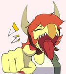 Rating: s
ID: 5440116
Date: 2025-03-17 18:21:21 -0400
Status: active
Score: 16
2024 5_fingers anthro cat_pointing_and_laughing cavemanon_studios claws clothing compsognathid compsognathus digital_drawing_(artwork) digital_media_(artwork) dinosaur eyes_closed female finger_claws fingers gesture hair hand_gesture hat headgear headwear jacket_ignites laugh laughing_at_viewer llamame_proxi open_mouth open_smile pointing pointing_at_viewer prehistoric_species red_claws red_hair reptile scales scalie schizo_chan_(snoot_game) sharp_teeth simple_background smile snoot_game solo teeth theropod third-party_edit tongue watermark yellow_body yellow_scales post #5440116