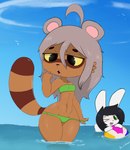 Rating: s
ID: 5614989
Date: 2025-06-01 19:25:22 -0400
Status: active
Score: 11
ahoge alex-cydragon anthro ball beach_ball bikini black_eyes black_hair breasts brown_body brown_fur clothing duo female fur green_bikini green_clothing green_eyes green_swimwear grey_hair hair half-closed_eyes hi_res inflatable lagomorph leporid mammal narrowed_eyes navel one_eye_closed partially_submerged procyonid rabbit raccoon raised_tail small_breasts smooky standing swimwear tail thick_thighs two-piece_swimsuit white_body white_fur wide_hips wink yellow_sclera post #5614989