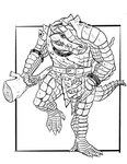 Rating: s
ID: 5661724
Date: 2025-06-23 00:48:12 -0400
Status: pending
Score: 1
2025 4_fingers 4_toes 4chan_anon anthro barefoot belt black_and_white black_line_art bracelet claws clothed clothing club_(weapon) compression_artifacts crocodile crocodilian digital_drawing_(artwork) digital_media_(artwork) feet finger_claws fingers front_view full-length_portrait hi_res holding_club holding_melee_weapon holding_object holding_weapon jewelry looking_at_viewer male melee_weapon monochrome necklace portrait reptile scales scalie simple_background snout solo stocky tail teeth toe_claws toes toga tribal walking weapon white_background post #5661724