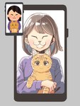 Rating: s
ID: 5132297
Date: 2024-10-22 14:31:46 -0400
Status: active
Score: 15
3:4 ambiguous_gender cellphone clothed clothing domestic_cat duo electronics eyes_closed face_swap felid feline felis female feral hi_res human irasutoya irasutoya_challenge mammal mojacookie phone smartphone post #5132297