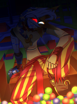 Rating: s
ID: 5498596
Date: 2025-04-12 06:39:12 -0400
Status: active
Score: 17
2025 5_fingers absurd_res ball_pit bell bell_shoes chromatic_aberration clothed clothing daycare_attendant_(fnaf) detailed_background digital_drawing_(artwork) digital_media_(artwork) dynamic_lighting fingers five_nights_at_freddy's five_nights_at_freddy's:_security_breach fully_clothed glitch_effect glowing glowing_eyes hat headgear headwear hi_res humanoid jingle_bell laurs machine metallic_body moon_(fnaf) nightcap not_furry portrait red_eyes robot robot_humanoid scottgames sitting smile smiling_at_viewer solo steel_wool_studios sun_(fnaf) three-quarter_portrait transformation white_eyes post #5498596